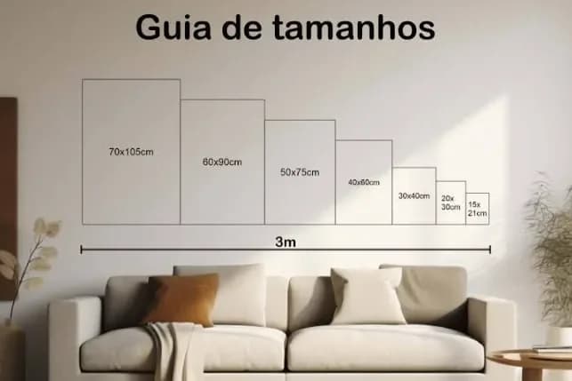 Como Escolher o Tamanho Ideal do Quadro para Cada Parede | Guia Completo | FastFrame